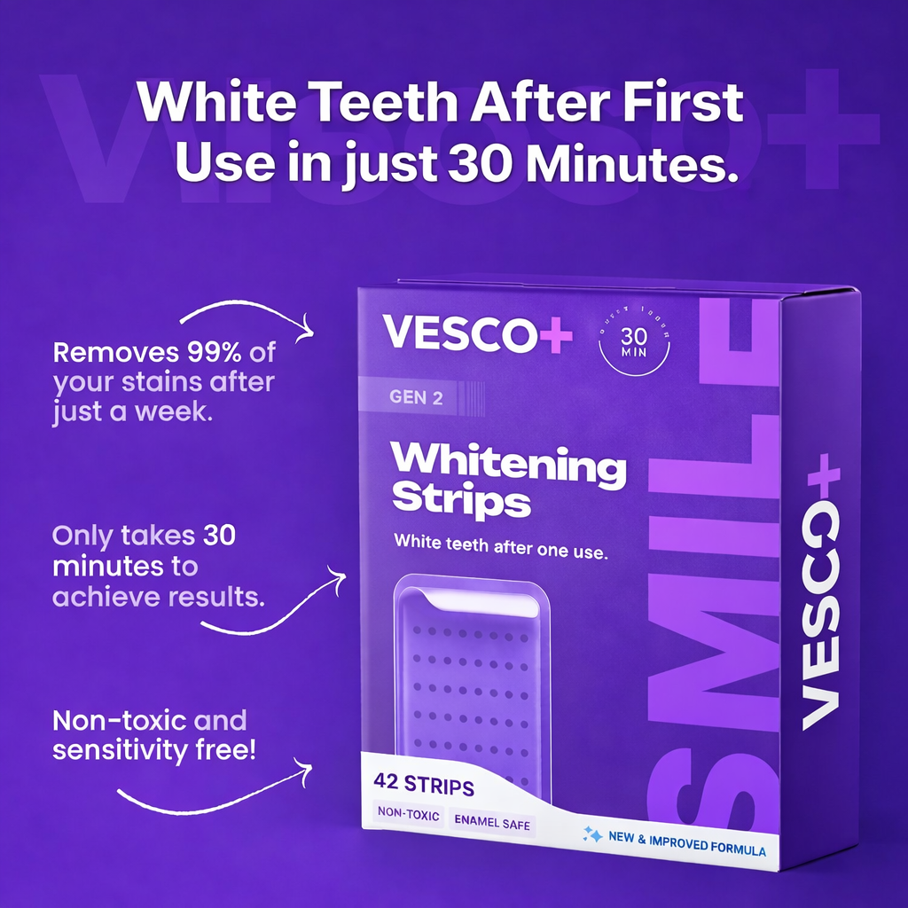 Vesco Purple Whitening Strips